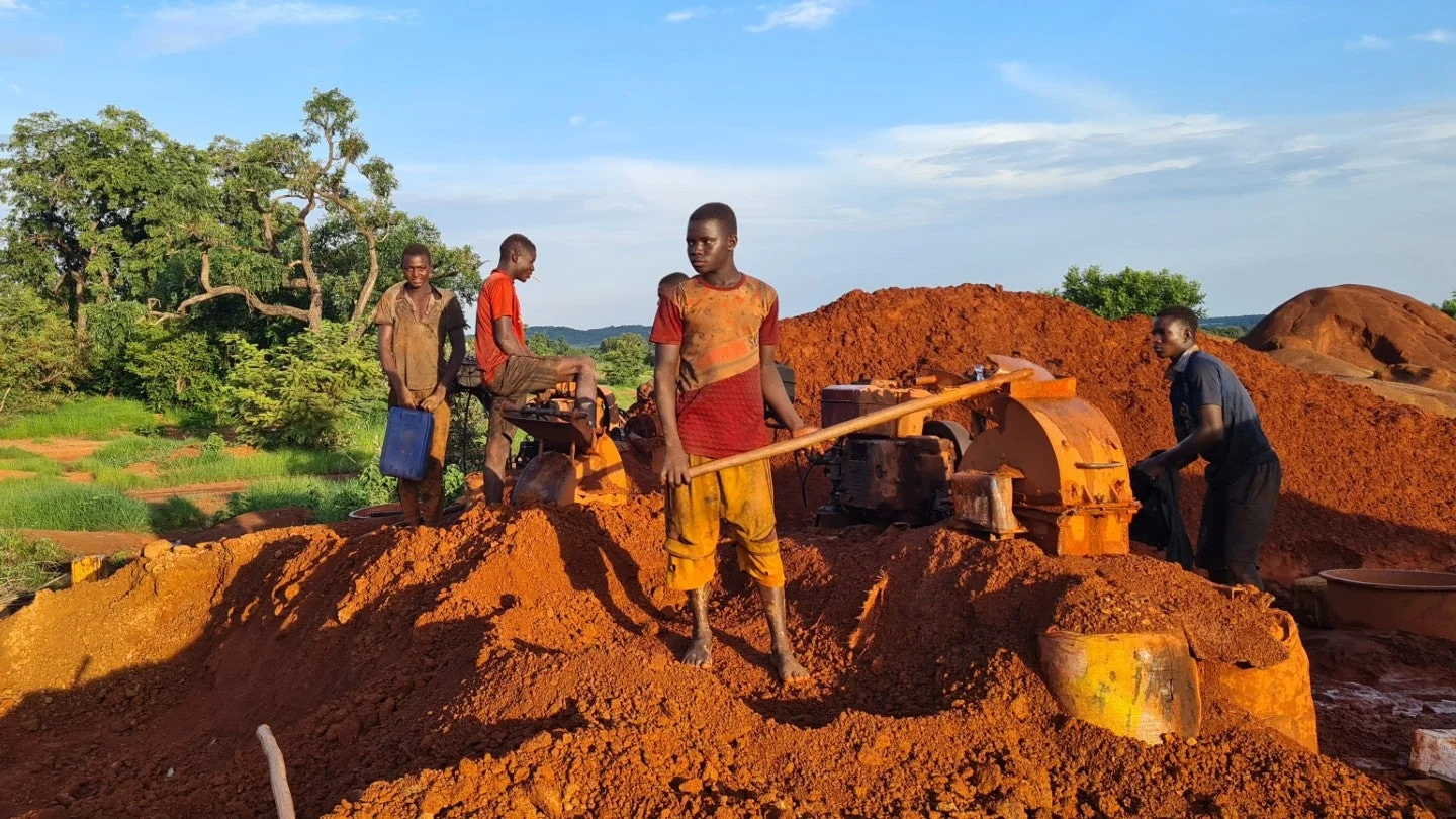 Gold mining operations in Africa